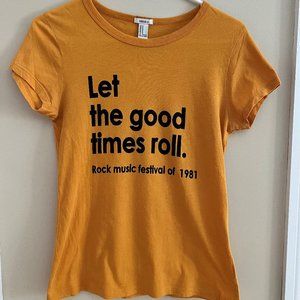 Forever 21 Rock Music Festival 1981 short sleeve tee